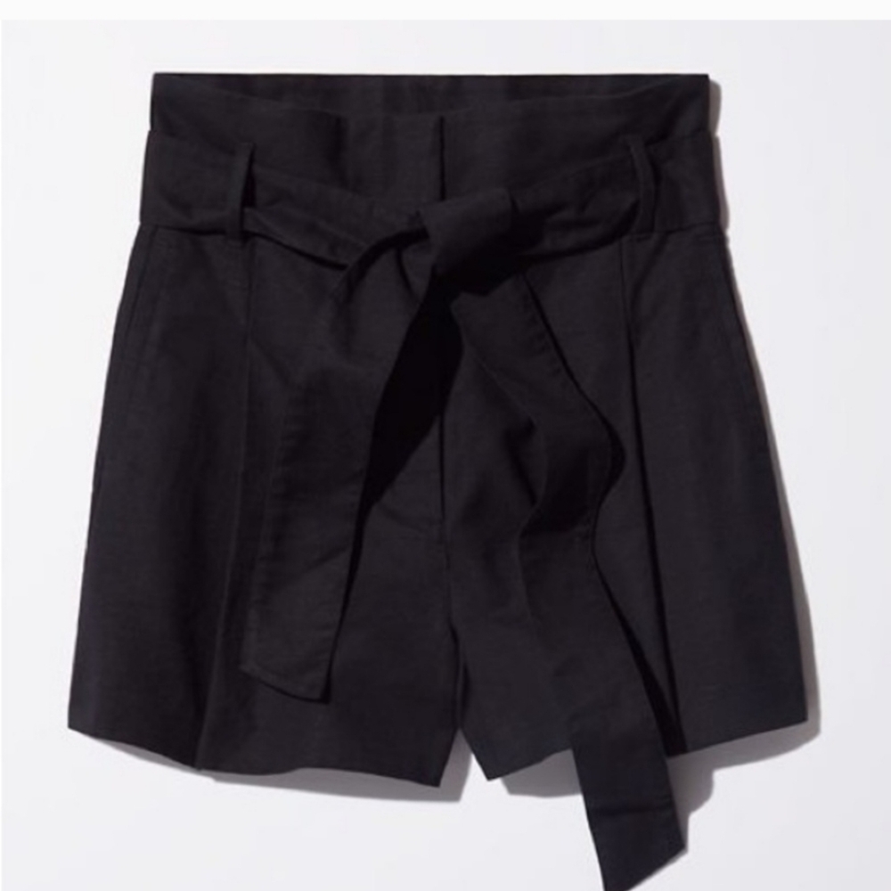 Wilfred Marne Linen High Rise Tie Front Shorts